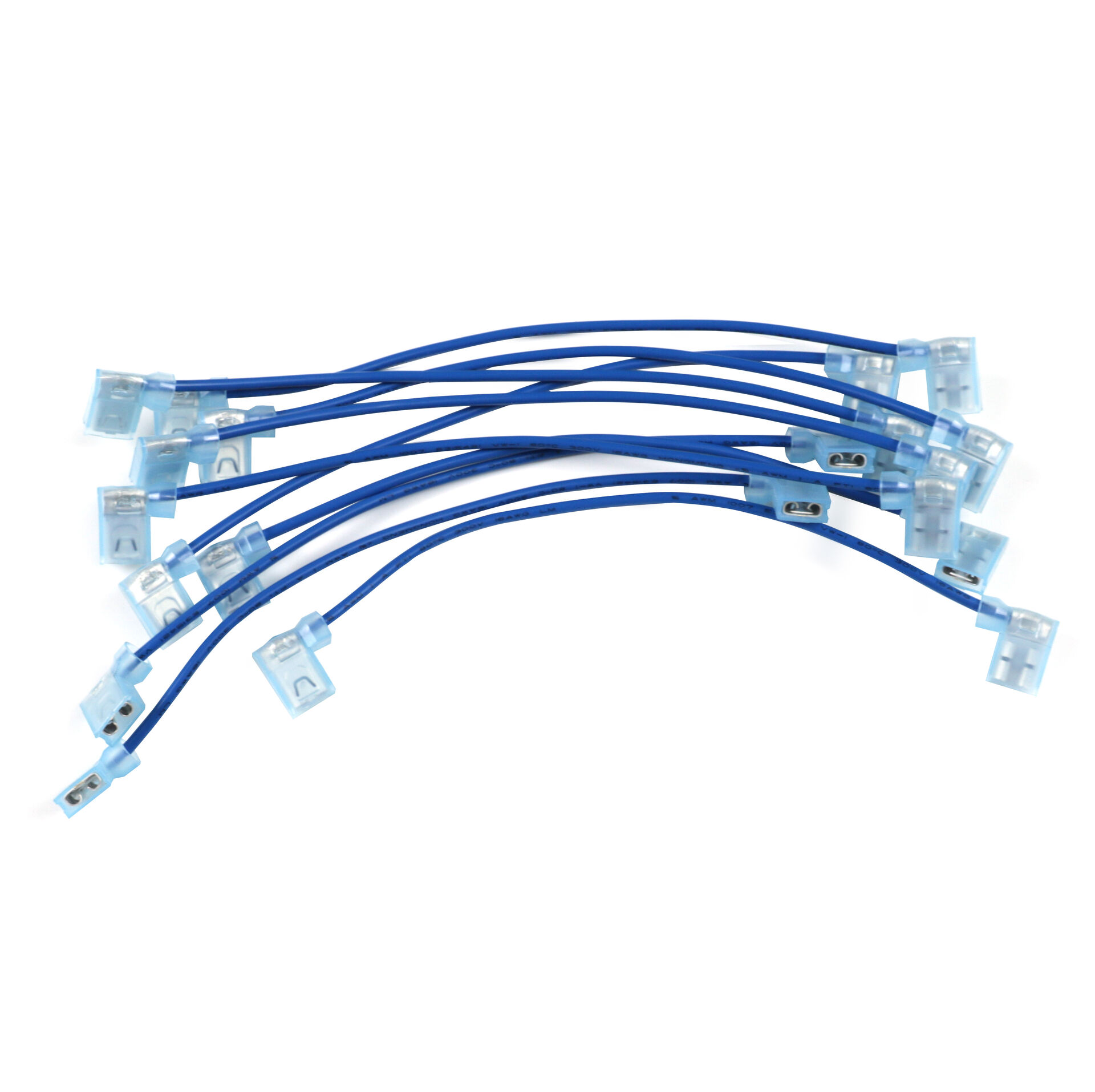 10 x 6.3 毫米快速断开母铲形端子压接连接器 15 厘米电线