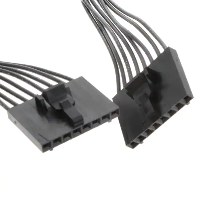 8 矩形电缆组件插座到插座 Ca, MTE fow-fow, 8pos, 300mm 15A