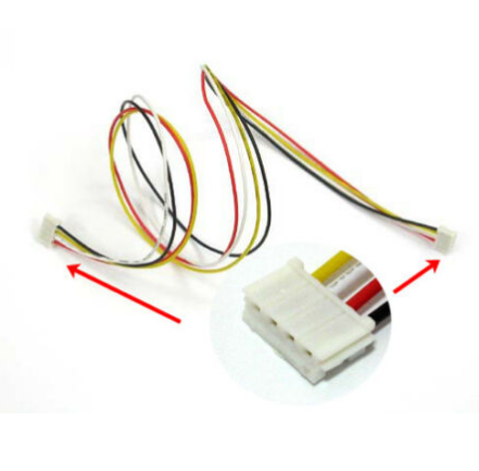 JST 2.5 4针2.5mm间距母对母延长接头线束