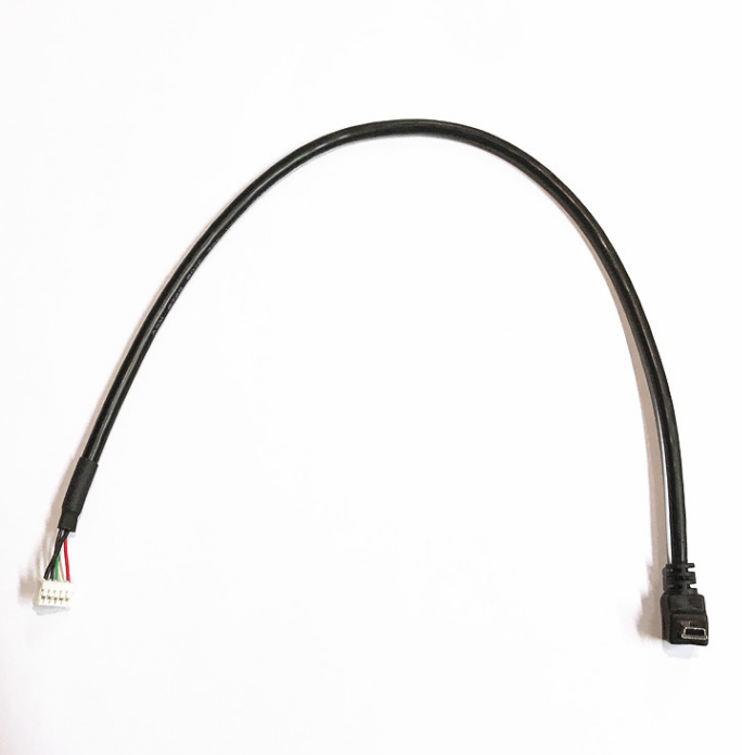 直角迷你 USB 2.0 插头转 JST / pH 连接器 2725 28Awg 电缆组件