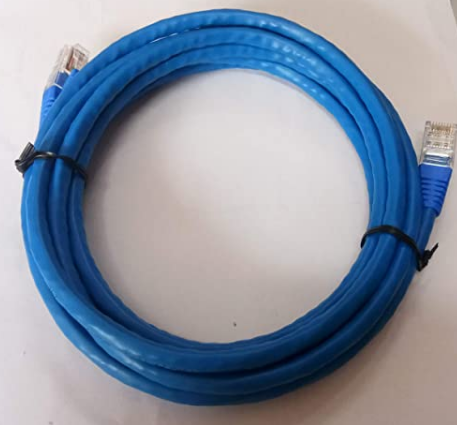Molex 6 类跳线组件 7 英尺蓝色 24 AWG 多股铜线