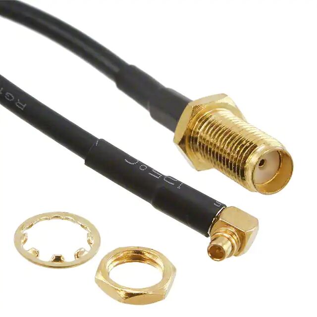 电缆组件 SMA(F) 直插头转 MMCX(RA) 插头电缆组件