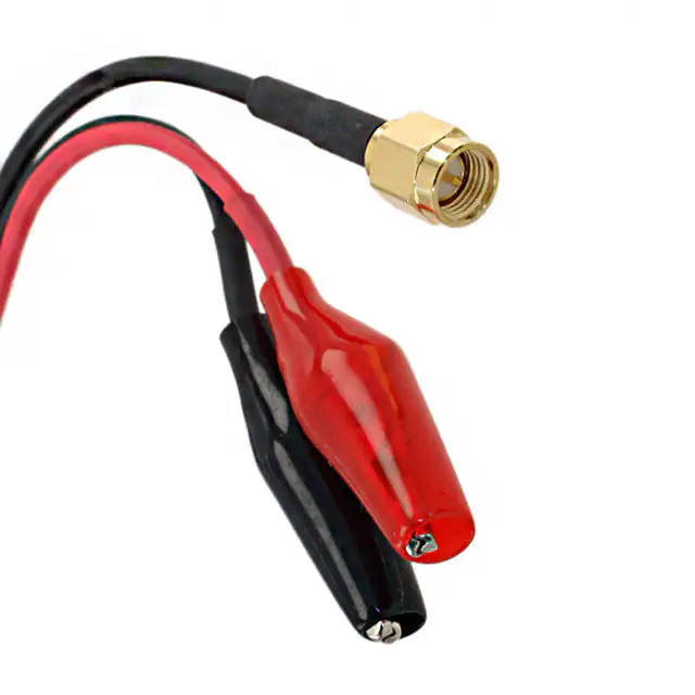 RG174 射频同轴电缆组件 SMA 到鳄鱼夹公到夹子