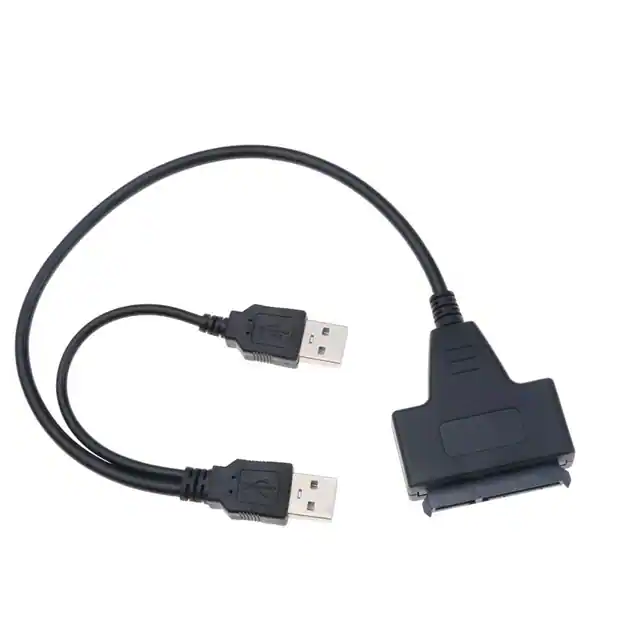 用于计算机的高品质 USB2.0 公插头 (2) 至 SATA 电缆组件