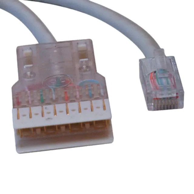 Cat5e 跳线 350 MHz 以太网电缆组件 RJ45 至 110 灰色 PVC 护套