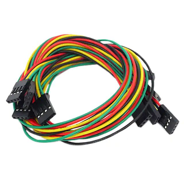 高品质 4 针双母跳线矩形电缆组件