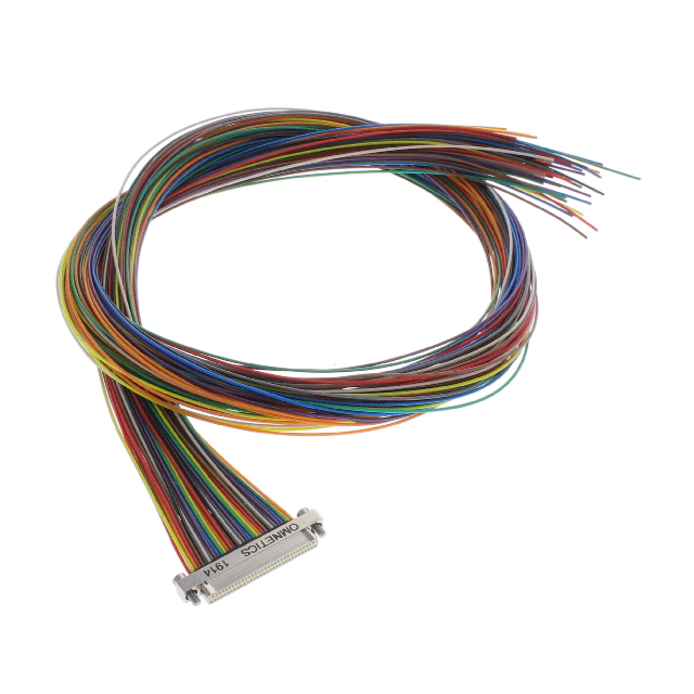 D-Sub 电缆组件 D 型，Nano-D 多股，带状 1.50'（457.20mm） 插头，公引脚 至 单条导线引线 无屏蔽   线束小批量定制 专业团队 锐诚达