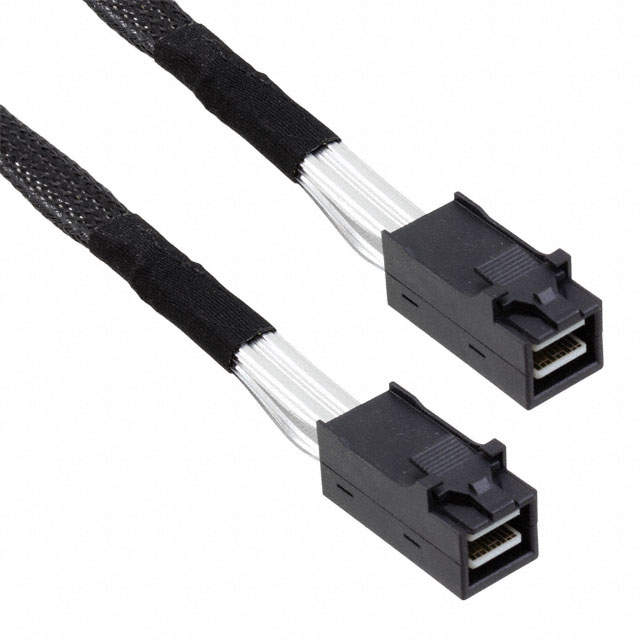 36 18 位置 miniSAS HD 4i 插头至插头 1.64'（500.00mm） 黑色 屏蔽  多样化选择 锐诚达