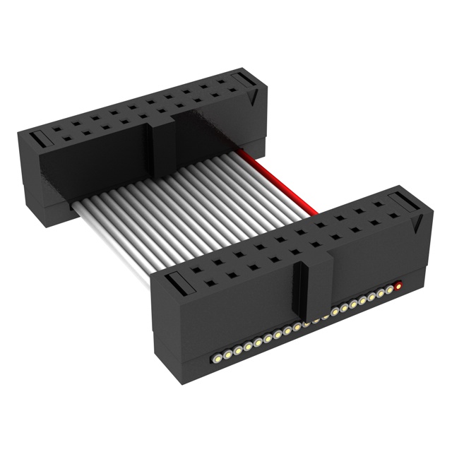 20 矩形电缆组件 插口至插口 0.167'（50.80mm，2.00